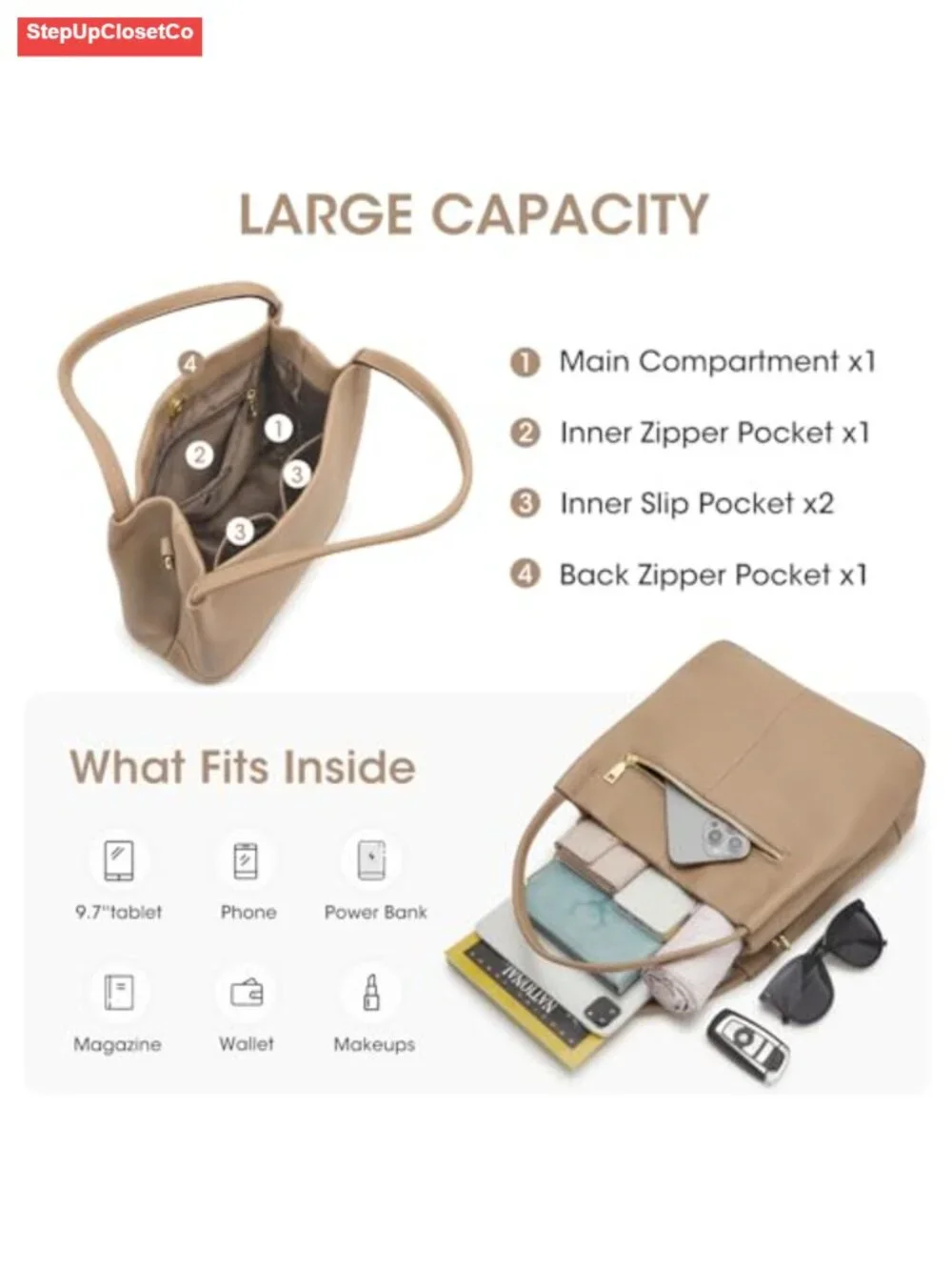 Genuine Leather Bucket Bag Women Crossbody Detachable Strap